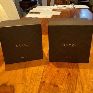 Gucci boxes and dust bag
